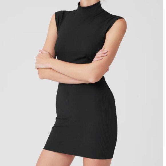 ALO Yoga Airlift "Run It Back" Ribbed Mini Dress (Limited Edition) - Picture 2 of 7